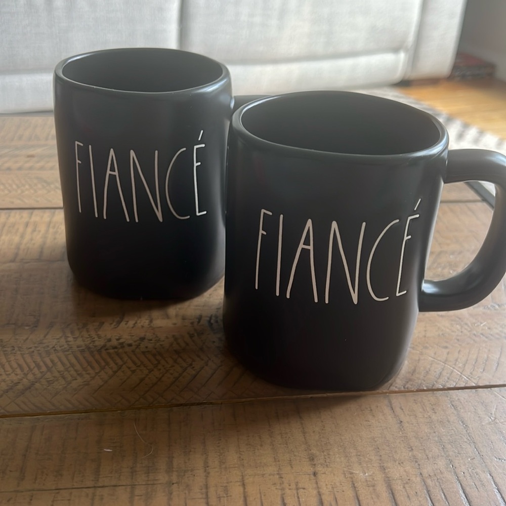 SET of TWO Rae Dunn FIANCÉ mugs ☕️